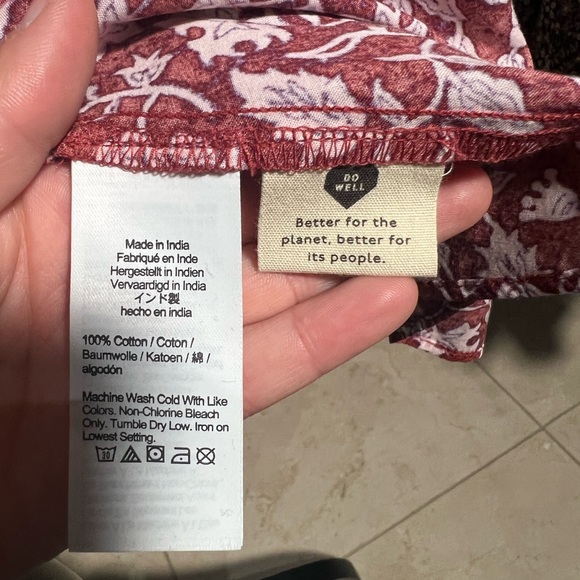 Madewell flutter sleeve wrap mini dress in batik vines print - Picture 7 of 8